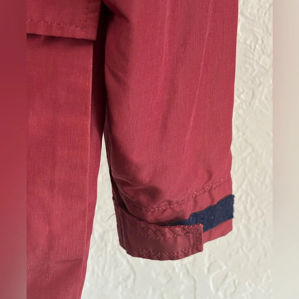 Woolrich‎ Vintage Women’s M Hooded jacket Winter Coat Snap Zip Red Outdoor